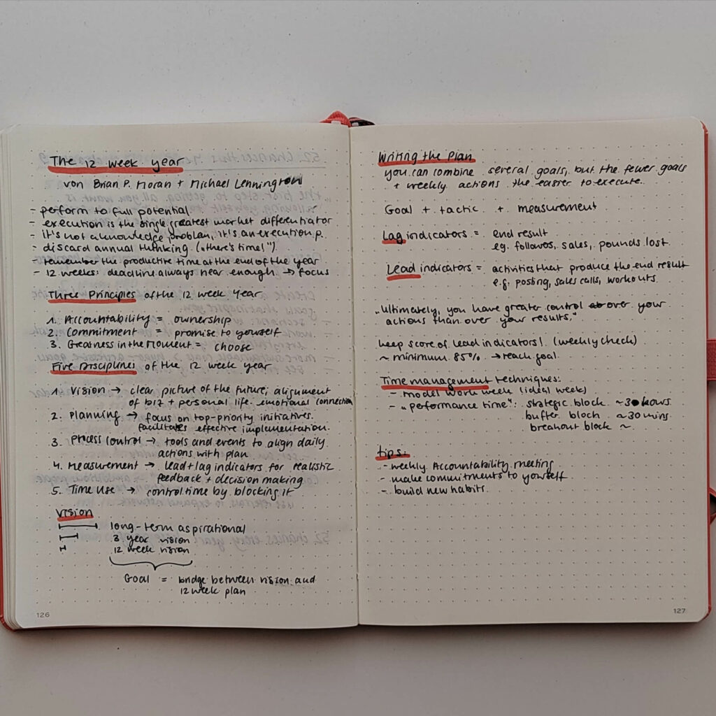 Book Notes: The 12 Week Year